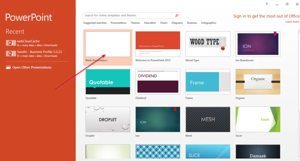PowerPoint मे Presentation कैसे बनाए