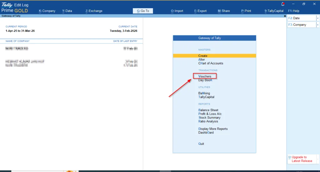 Tally मे Bill कैसे बनाए