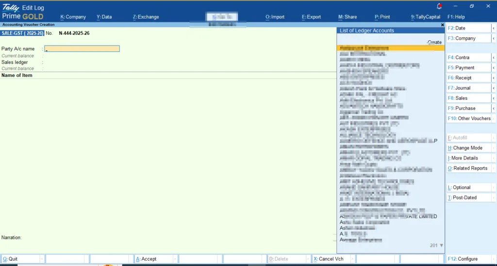 Tally मे Bill कैसे बनाए