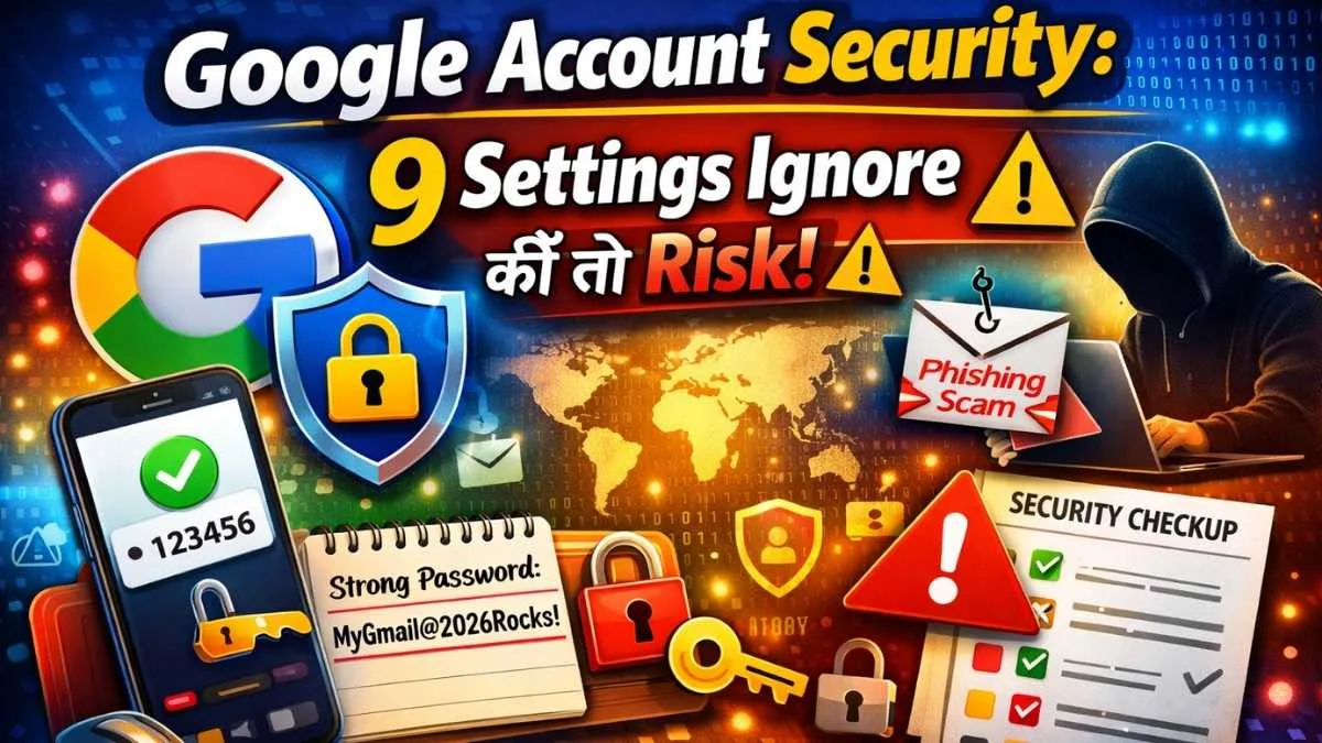 Google Account Security के 9 जरूरी settings जो hackers से आपका Gmail और Google account सुरक्षित रखती हैं